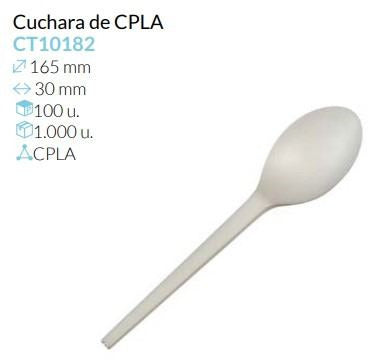 Cuchara Blanca Cpla 165 Mm Pack 100 Unidades