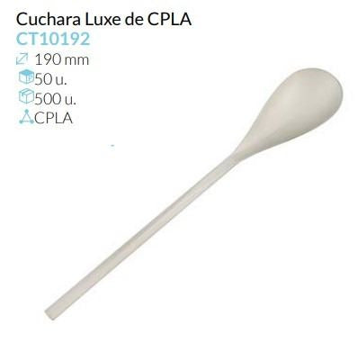 Cuchara Luxe De Cpla 190 Mm Caja 50 Unidades