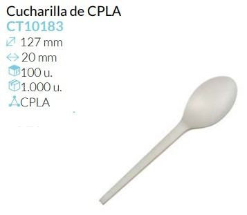 Cucharilla Blanca Cpla 125 Mm Pack 100 Unidades