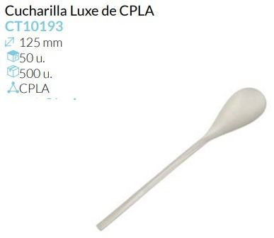 Cucharilla Luxe De Cpla 125 Mm Caja 50 Unidades