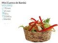 Cuenco Bambu Alto Mm 25 Ø 70 Mm Pack 50 Un.