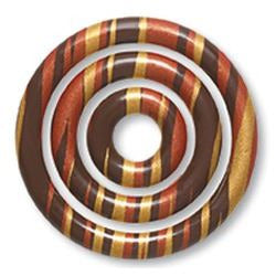 Deco Chocolate  Aros, Stripes  63/45/27 mm (2X)