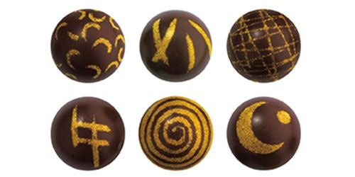 Deco Chocolate  Bolas Chn, Doradas   30 mm
