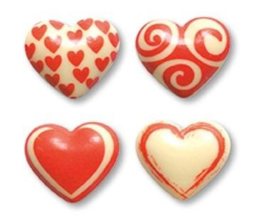 DECO CHOCOLATE  CORAZONES, SAN VALENTIN 33 x 29 mm -3