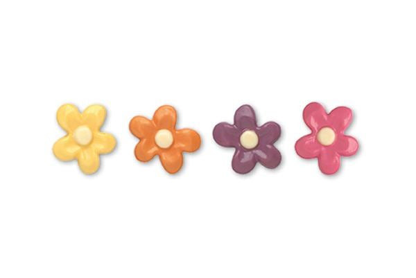 DECO CHOCOLATE  FLOR PEQUEÑA, COLORES 30 x 30 mm -2