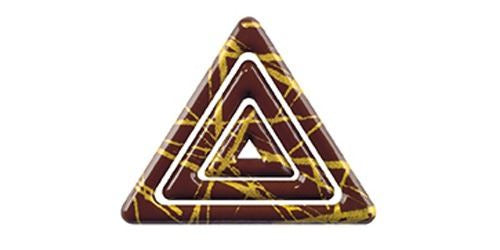 Deco Chocolate  Kit Triangulos Chn, Tokio Dorado   65/43/22 mm