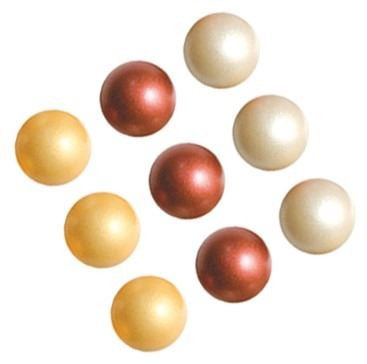 DECO CHOCOLATE  MINI BOLAS, DORADO, RUBÍ, PLATA Ø 20 mm -1