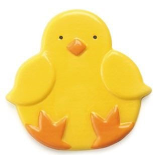 DECO CHOCOLATE  PLACA, POLLITO 46 x 44 mm -3