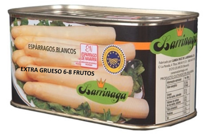 Esparragos extra gruesos 6-8 frutos 12 latas de 1kg