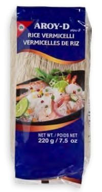 Fideos De Arroz (Vermicelli) Aroy-D 220Gr caja de 40 unidades