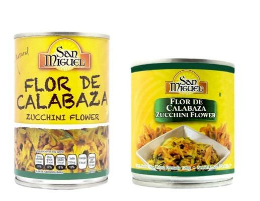 Flor de calabaza lata 215gr. y 400gr