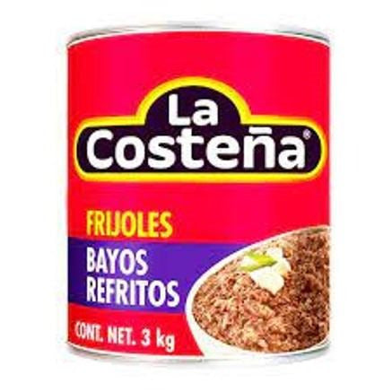 Frijoles Bayos Refritos - La Costeña Lata 3,1kg