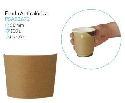 Funda Anticalorica 58 Mm Caja 100 Unidades