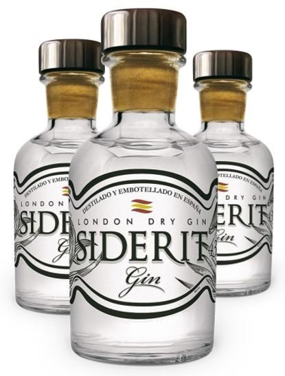 Ginebra Miniatura Siderit London Dry Gin (5cl) - Triple destilación 43%Vol