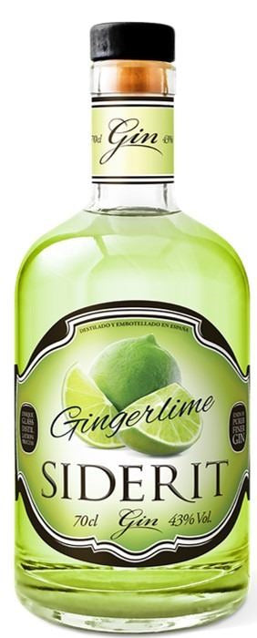 Ginebra Siderit Gigerlime Jengibre, Cardamomo y Lima (70cl)