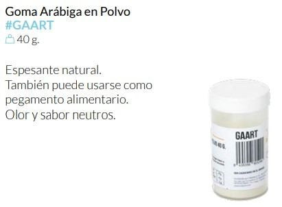 Goma Arábiga En Polvo 40Gr