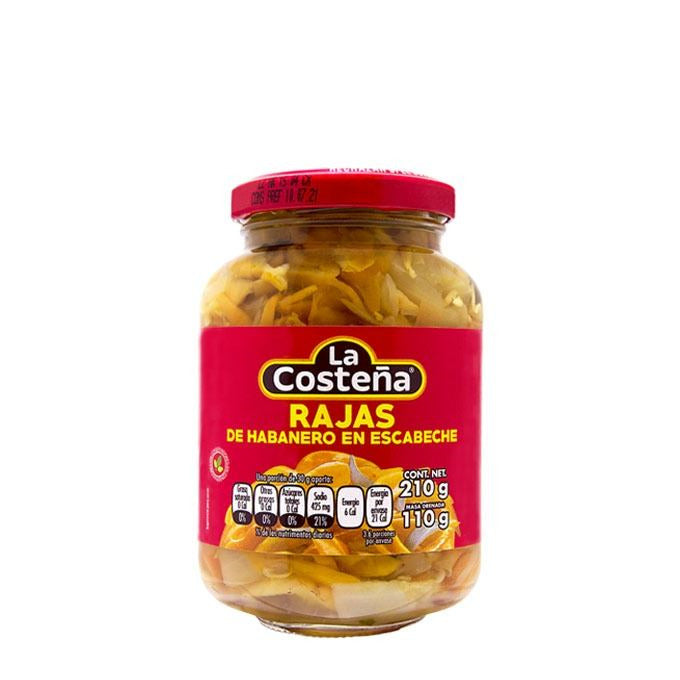Habanero En Rajas Lata 210gr.