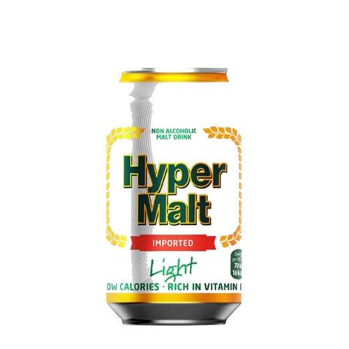 Hyper Malt Light - Bebida de Malta Light Sin Alcohol (33cl.) - Caja 24 uds.