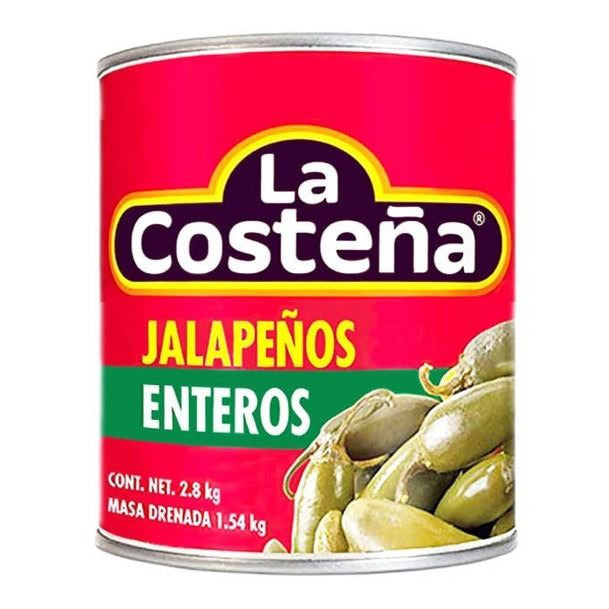 Jalapeños Entero - La Costeña Lata 2,8kg