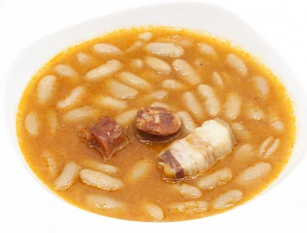 Judias con chorizo de jabugo lata 425gr