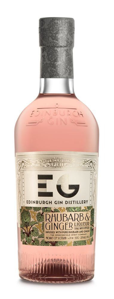 Licor Escocés Edinburgh Gin con Ruibarbo y Jengibre 20% Vol (0,5L)
