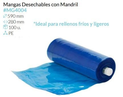 Mangas Uniuso Cool Blue 59 Cm Con Mandril