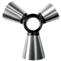 Medidor Triple Acero Inoxidable