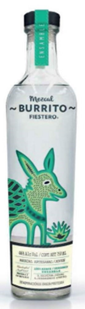 Mezcal  Burrito Fiestero Ensamble Joven Artesanal Mexican  46% Vol 0,70L
