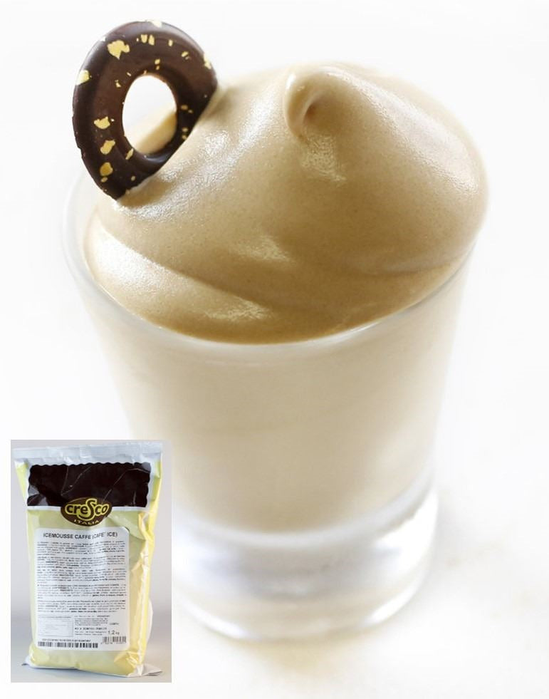 Mezclas en polvo, completas y listas para elaborar crema fria de café bolsa de 1,2kg