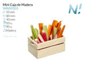 Mini Caja De Madera 80X50X40 Mm Pack 10 Un.