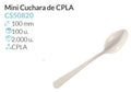 Mini Cuchara  Blanca 100 Mm Pack 100 Unidades