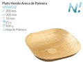 Mini Plato Hondo Areca De Palmera 200X200X33 Mm Pack 25 Un.
