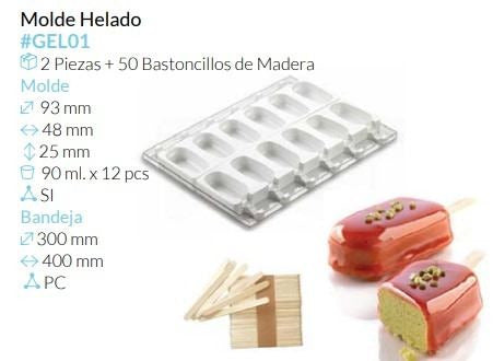 MOLDE PARA HELADOS 9,3x4,8x2,5 CM