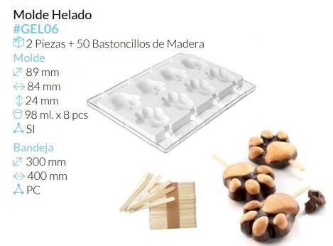 MOLDE PARA HELADOS PATA 89X84X24 MM