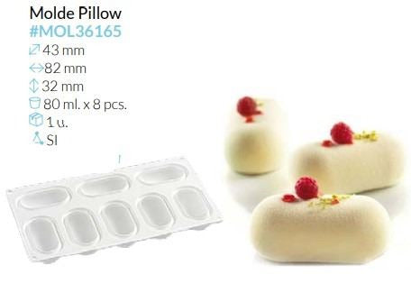 MOLDE SILICONA PILLOW 82X43X32 MM VOL 81 ML