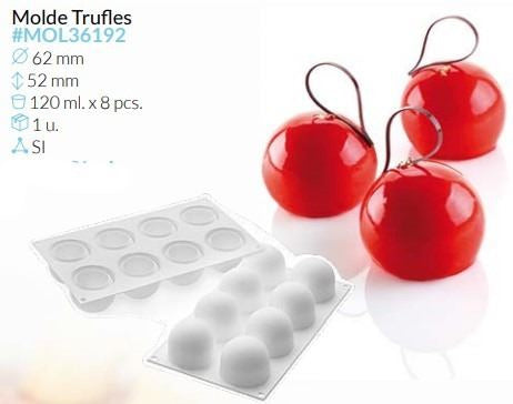 MOLDE SILICONA TRUFLES Ø 62MM ALTO 52 MM VOL 117 ML