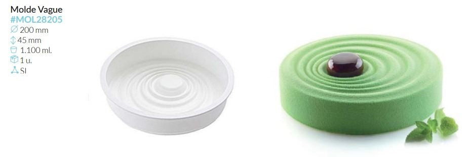 MOLDE SILICONA VAGUE Ø 200 ALTO 45 MM 1100ML