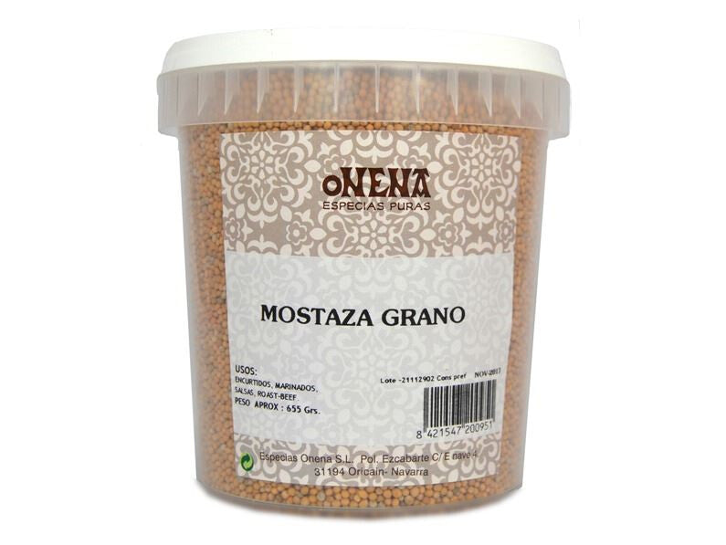 MOSTAZA GRANO 655GR