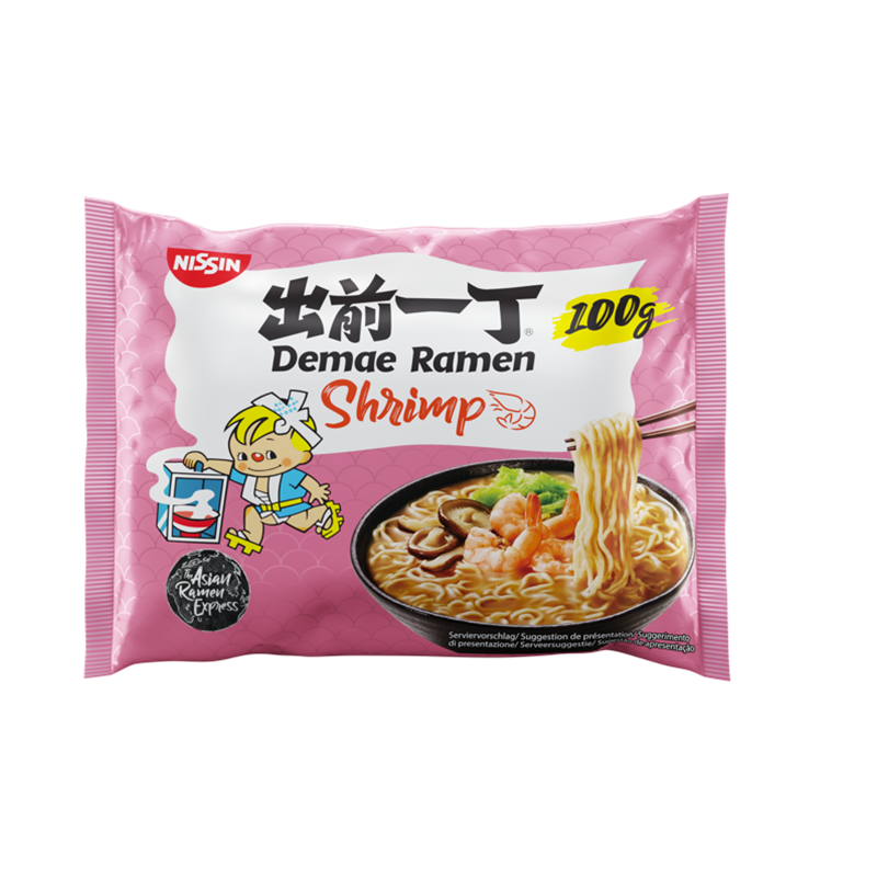Noodles Gamba Nissin (100gr.)  - Caja 30 uds.