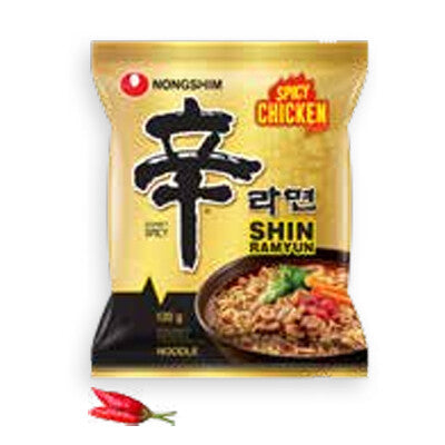 Noodles Pollo Picante Shin Ramyun NongShim (120 gr.) - Caja 20 uds.