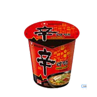 Noodles Shim en Vaso NongShim (68gr.) - Caja 12 uds.