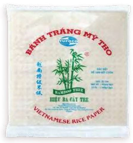 Papel De Arroz Cuadrado Bamboo Tree (22Cm) 400Gr