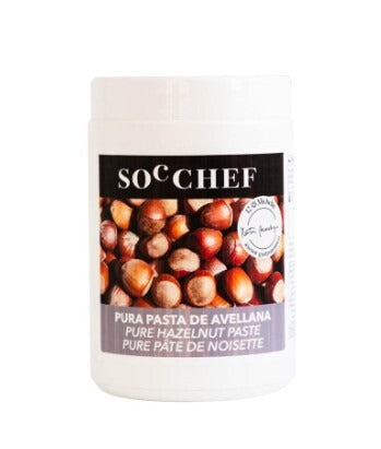 PASTA DE AVELLANA Cubo, 1 kg, SOC CHEF