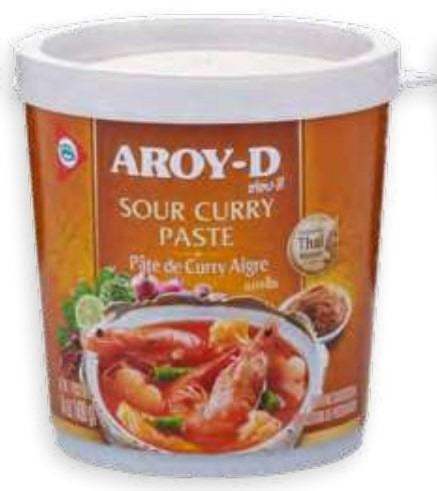 Pasta De Curri Àcida Sour Aroy-D 400Gr