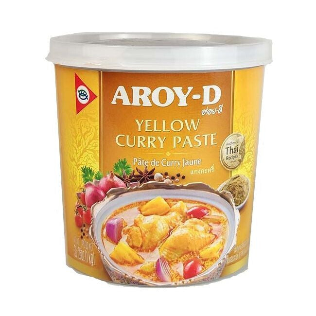 Pasta De Curry Amarillo Aroy-D (400gr.) - Caja 24 uds.