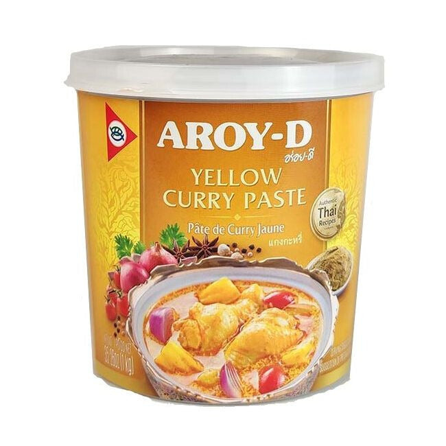 Pasta De Curry Amarillo Aroy-D (1kg) - Caja 12 uds.