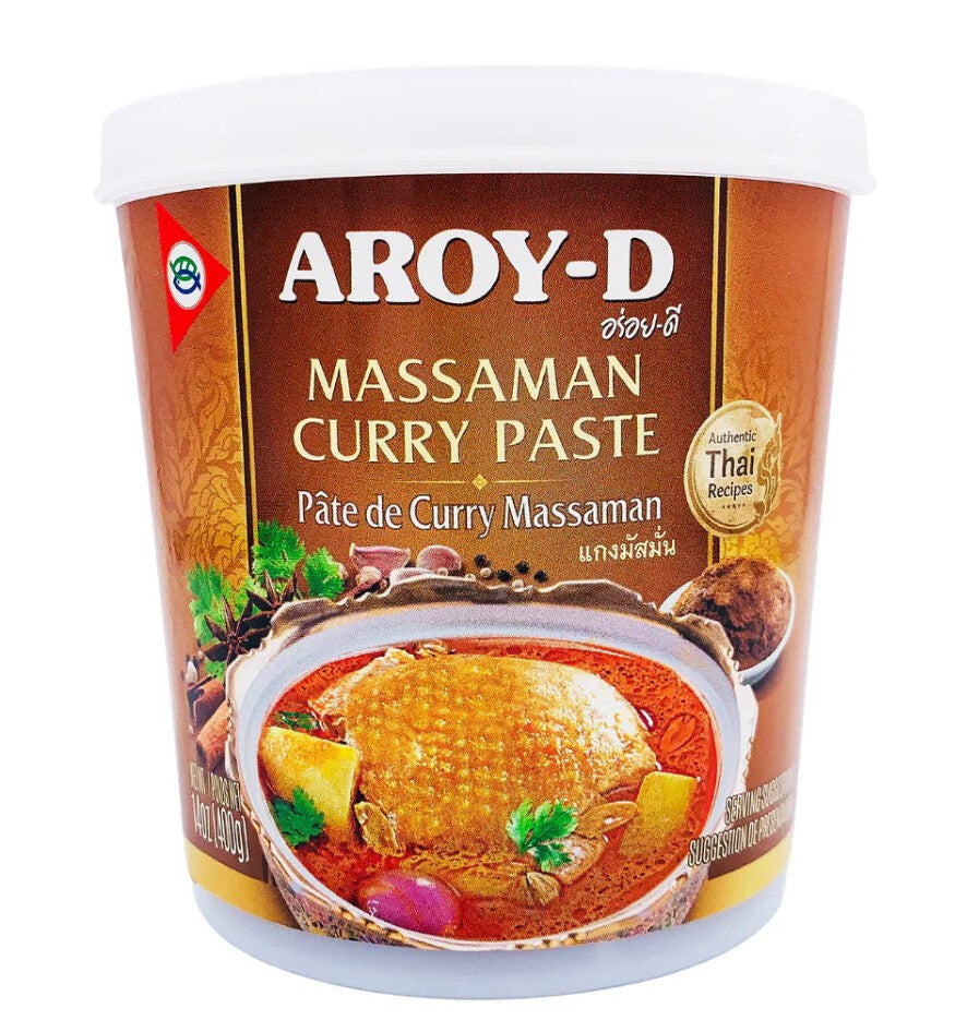 Pasta De Curry Massaman Aroy-D (400gr.) - Caja 24 uds.