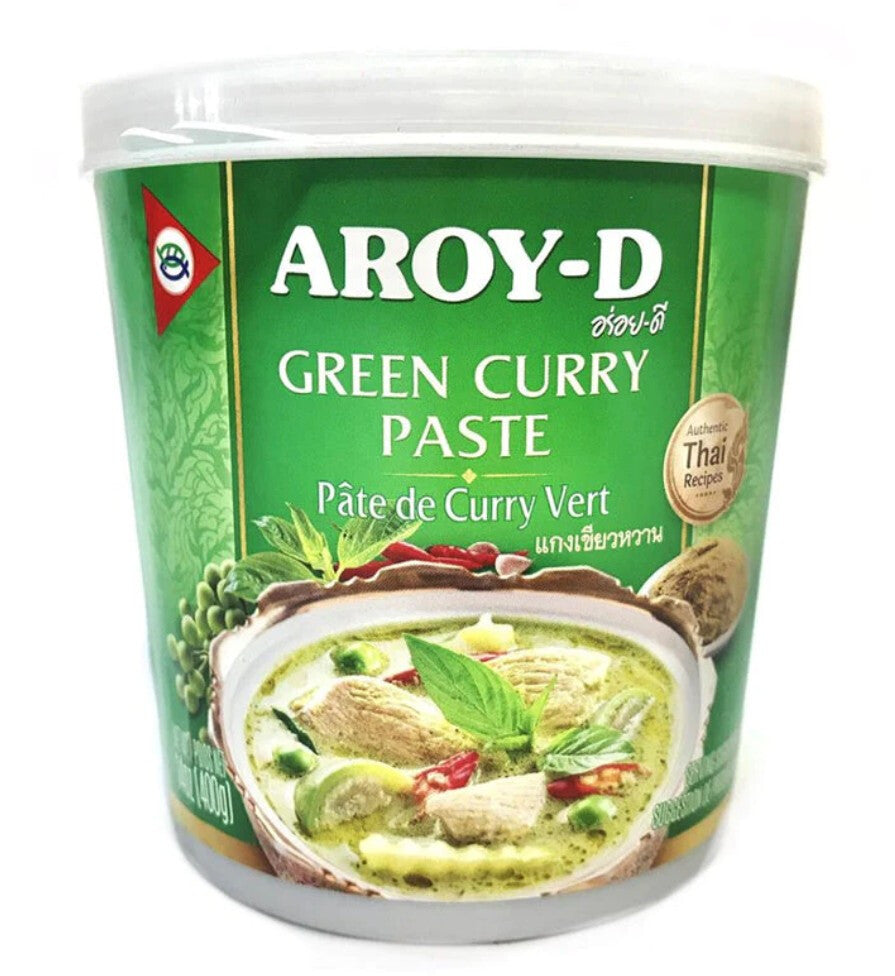 Pasta De Curry Verde Aroy-D 400gr - Caja 24 unidades