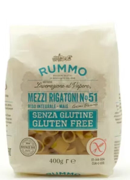 Pasta Rummo Mezzi rigatoni senza glutine nº51 400gr*12