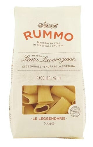 Pasta Rummo Paccheri lisce Nº111 500gr x 12und
